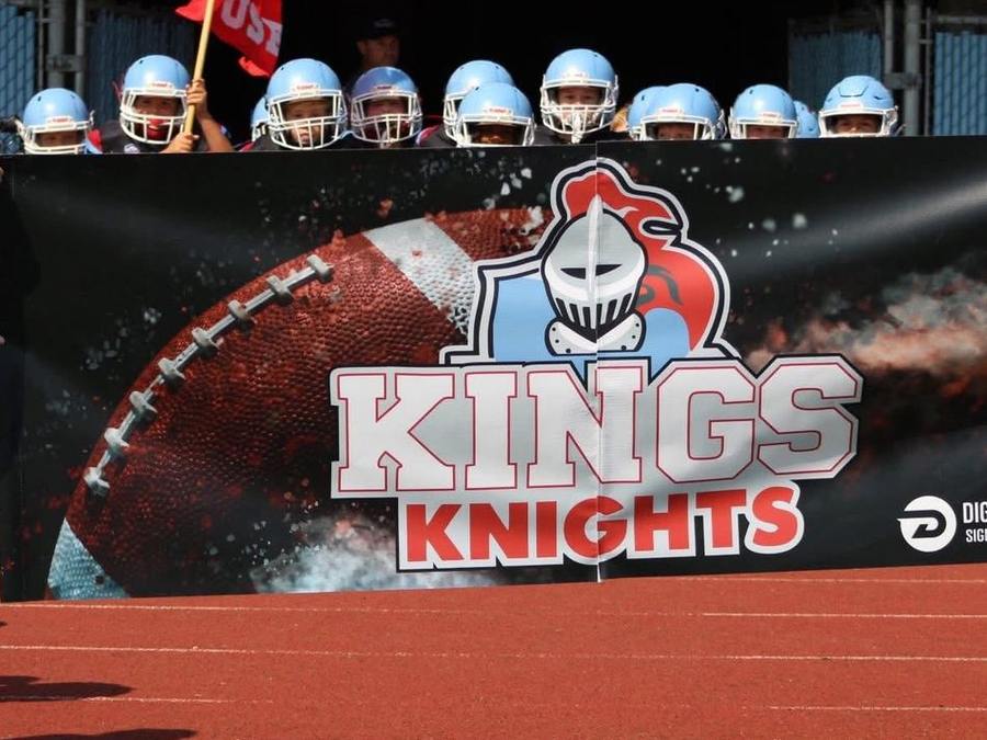 Kings Knights run-through banner — Sports Banners by Brand 513 Collective