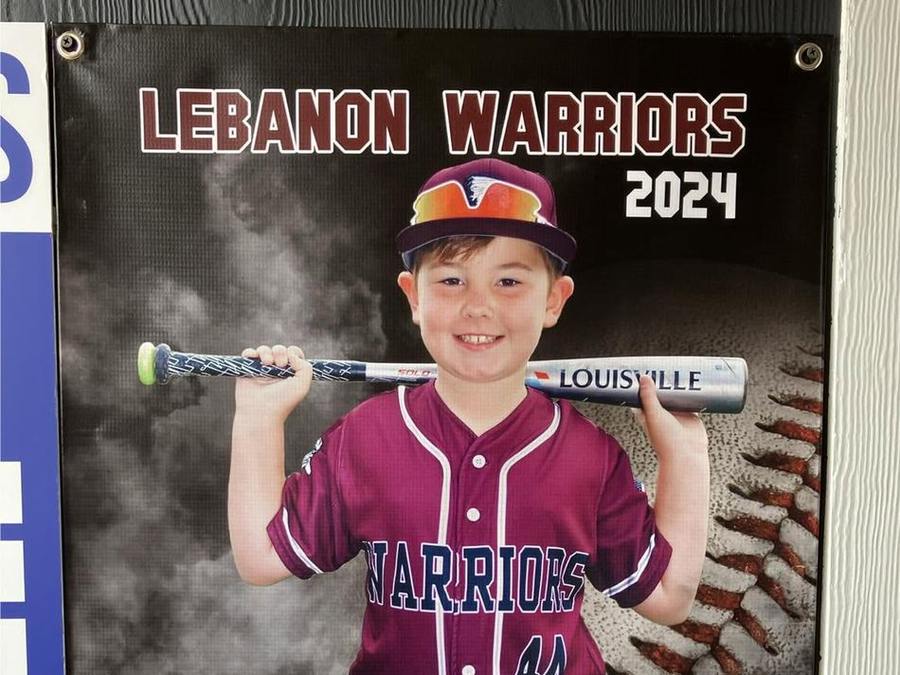 Lebanon Warriors player banner — Sports Banners by Brand 513 Collective
