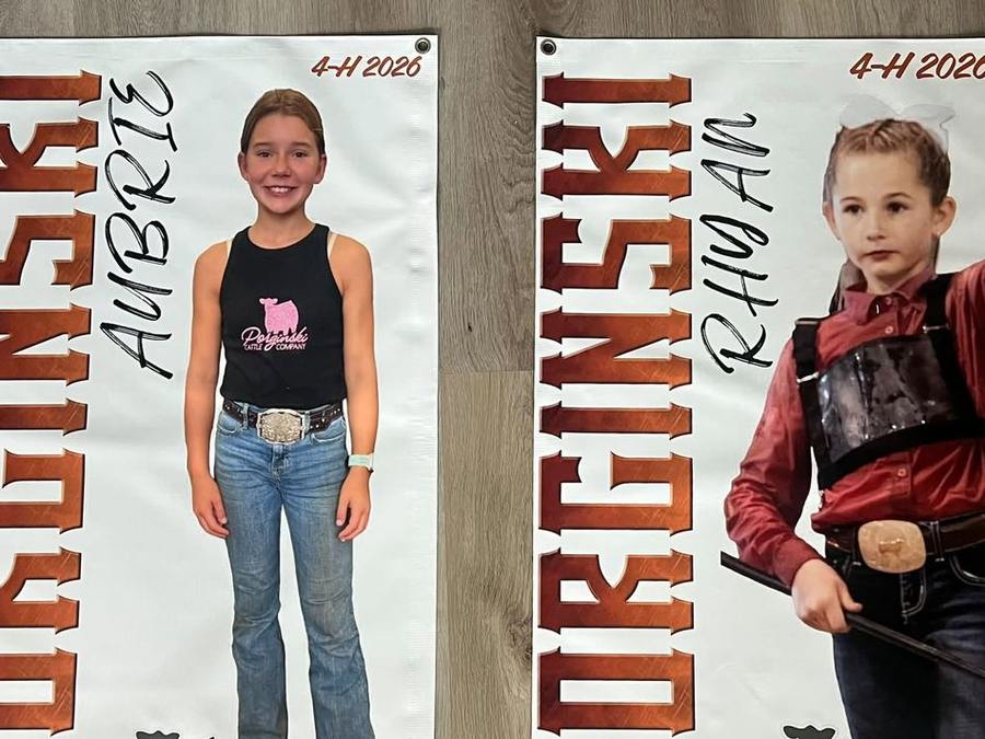 Porginski Cattle Company 4-H banners — Sports Banners by Brand 513 Collective