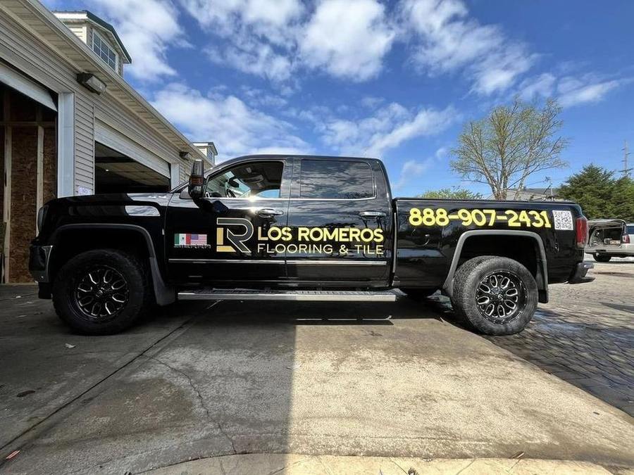 Los Romeros Flooring & Tile — Vehicle Wraps by Brand 513 Collective