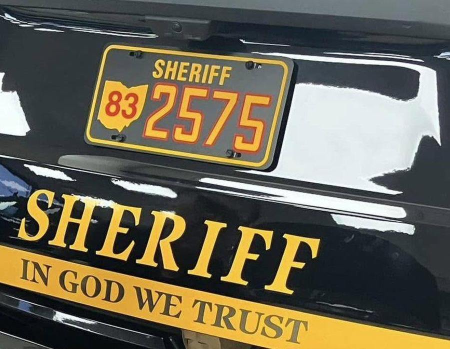 Reflective vehicle decals for the Warren County Sheriff's Office
