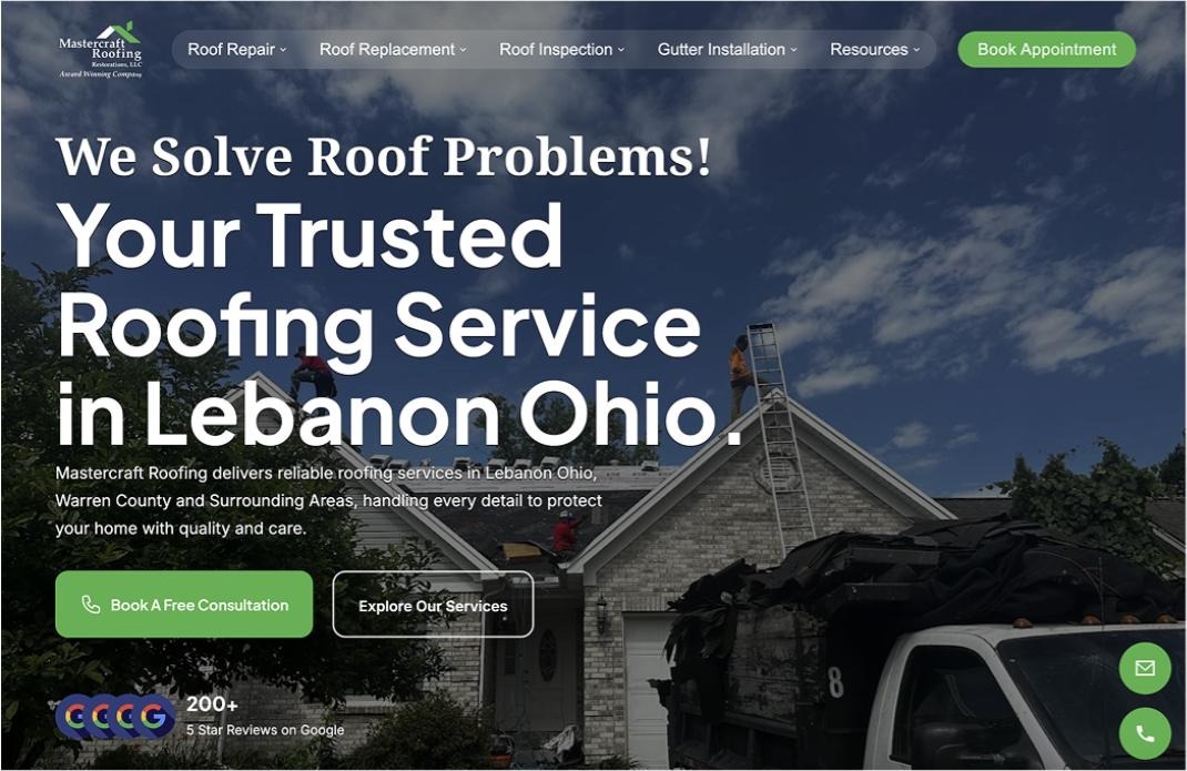 Mastercraft Restoration — Web Design by Brand 513 Collective