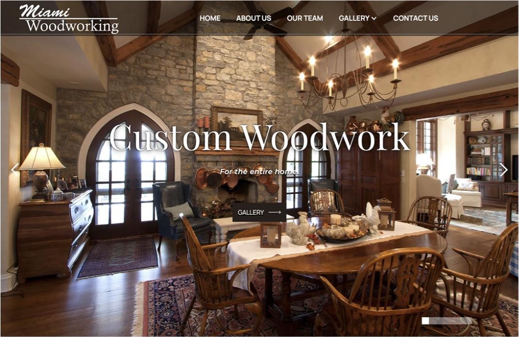 Miami Woodworking — Web Design by Brand 513 Collective