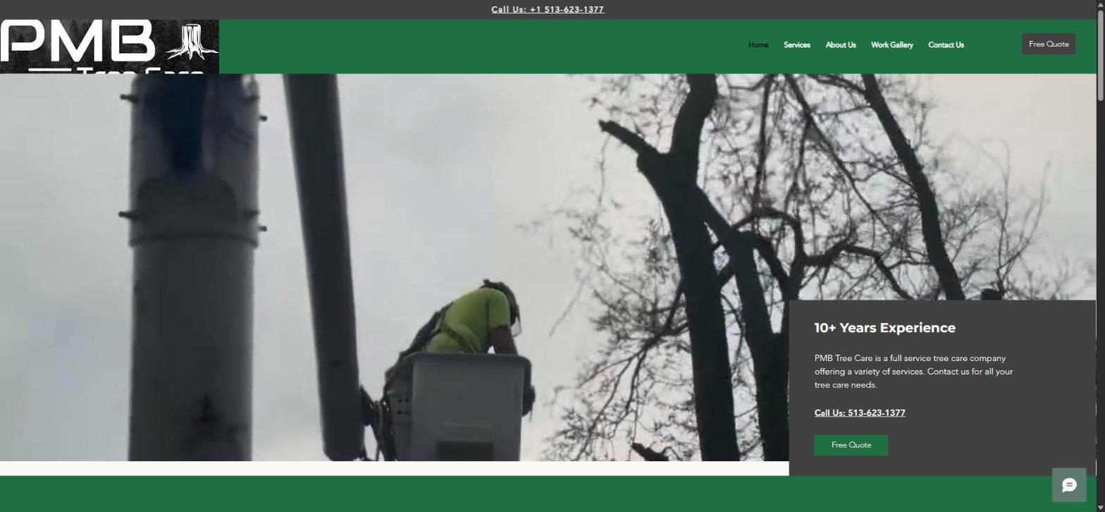 PMB Tree Care — Web Design by Brand 513 Collective