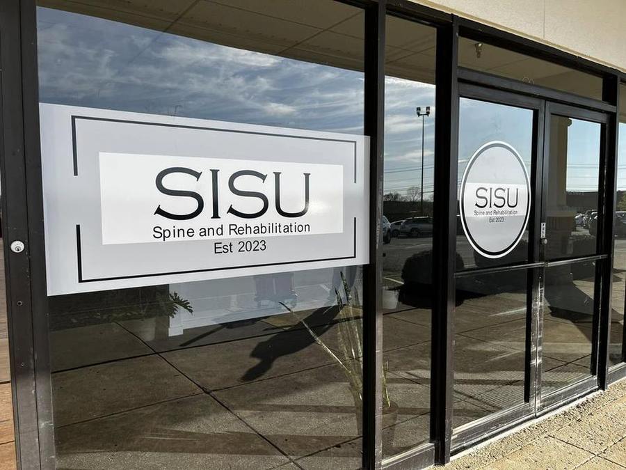 SISU Spine and Rehabilitation — Window Graphics & Lettering by Brand 513 Collective